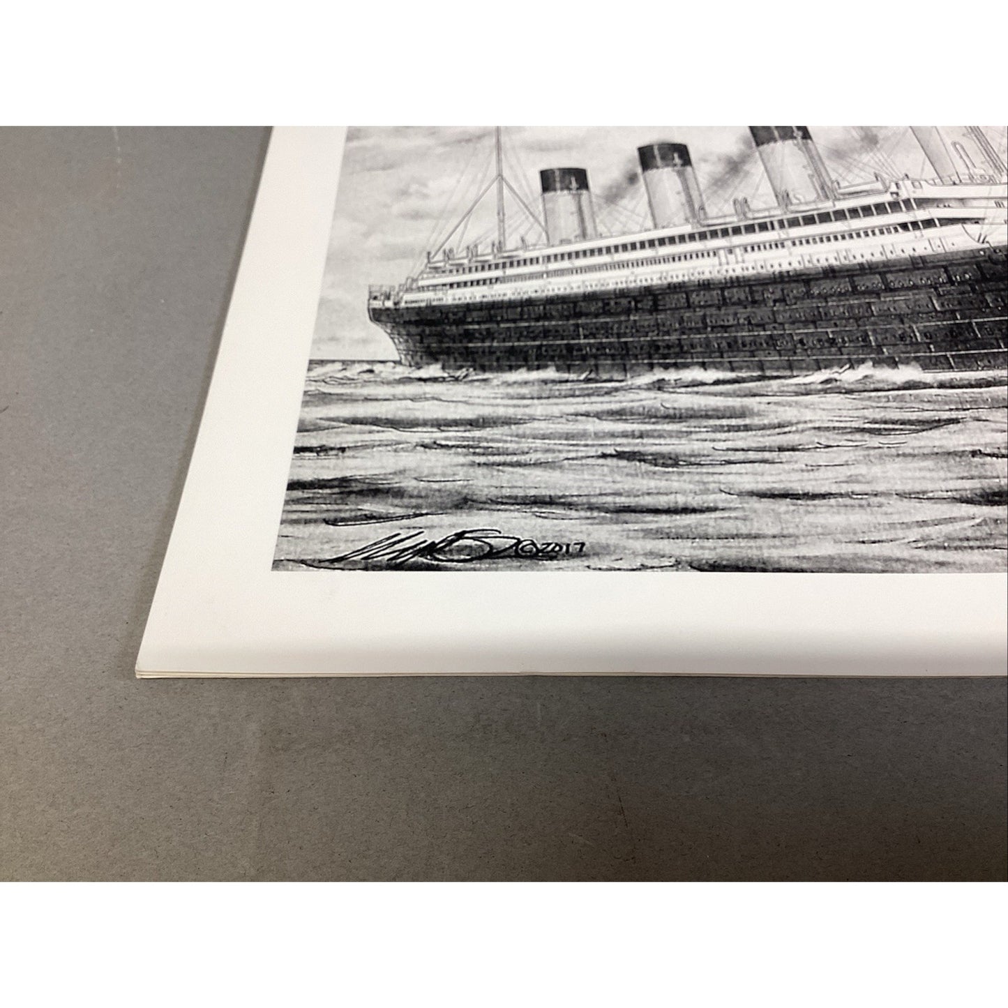 USS Olympic Ship Art Print - 16x12” - Signed In 2018