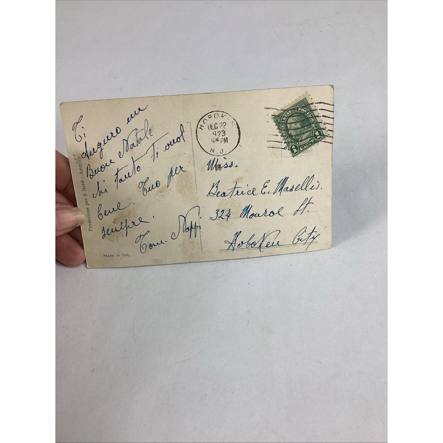 Set Of 5 Antique Italian Postcards