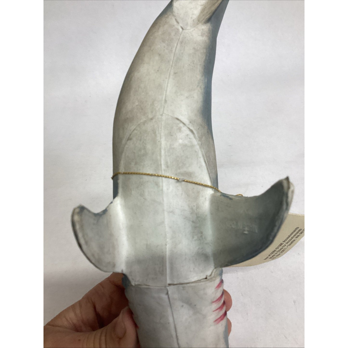 Vintage 1995 Rubber Great White Shark Toy - #10084 - 13”L