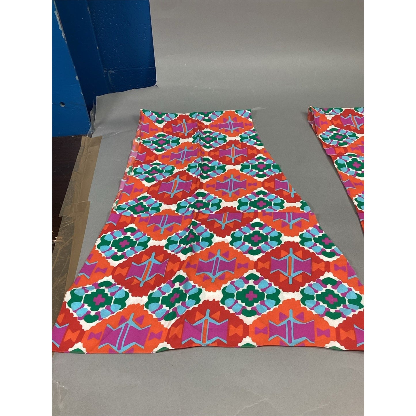 Set Of 2 Vibrant Multicolored Scarves - 47x17”