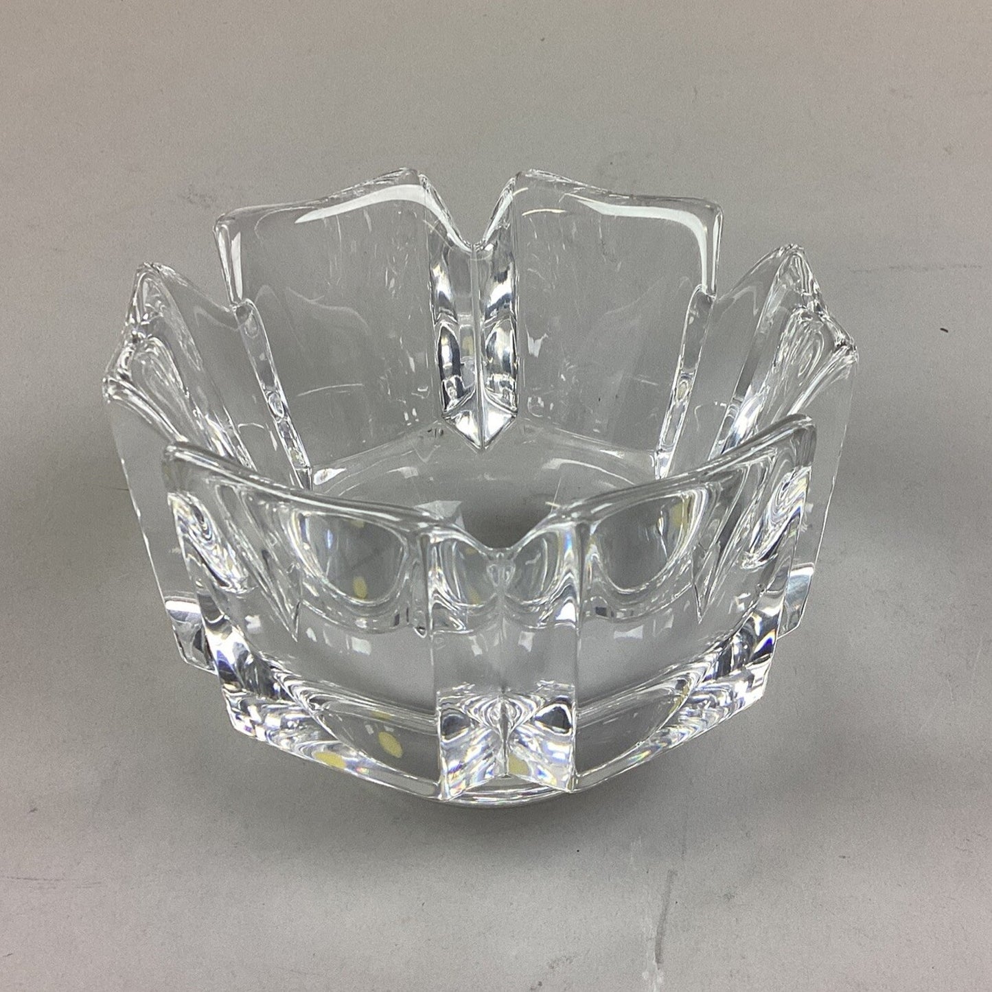 Vintage Orrefors Swedish Crystal Glass Bowl/Candy Dish
