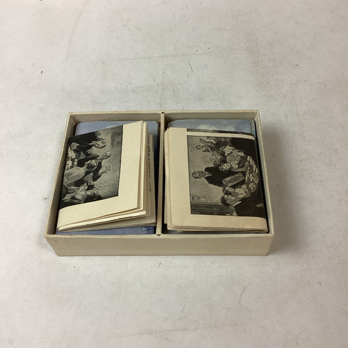 1926 VTG Parker Brothers Touring Card Game Original Box & 2 Instruction Books