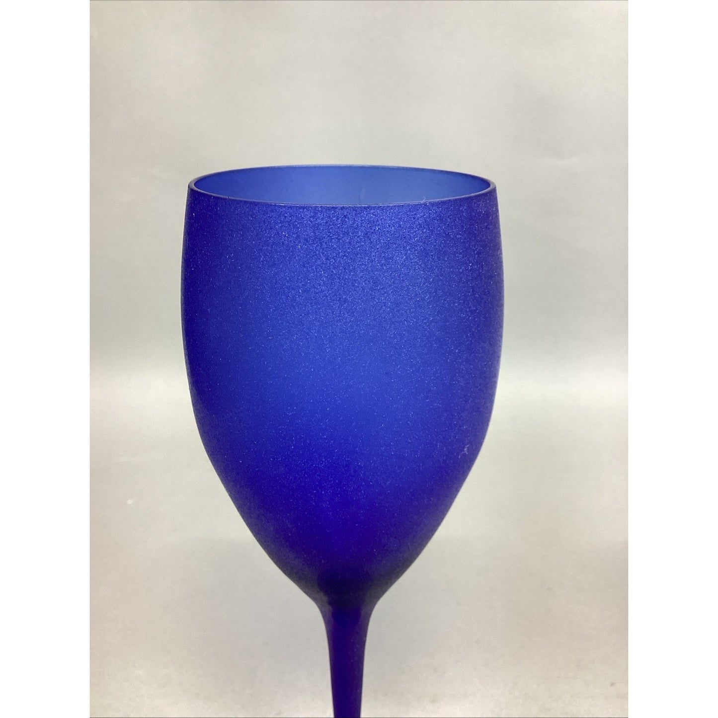 Vintage Set of 2 Cobalt Blue Champagne Glasses