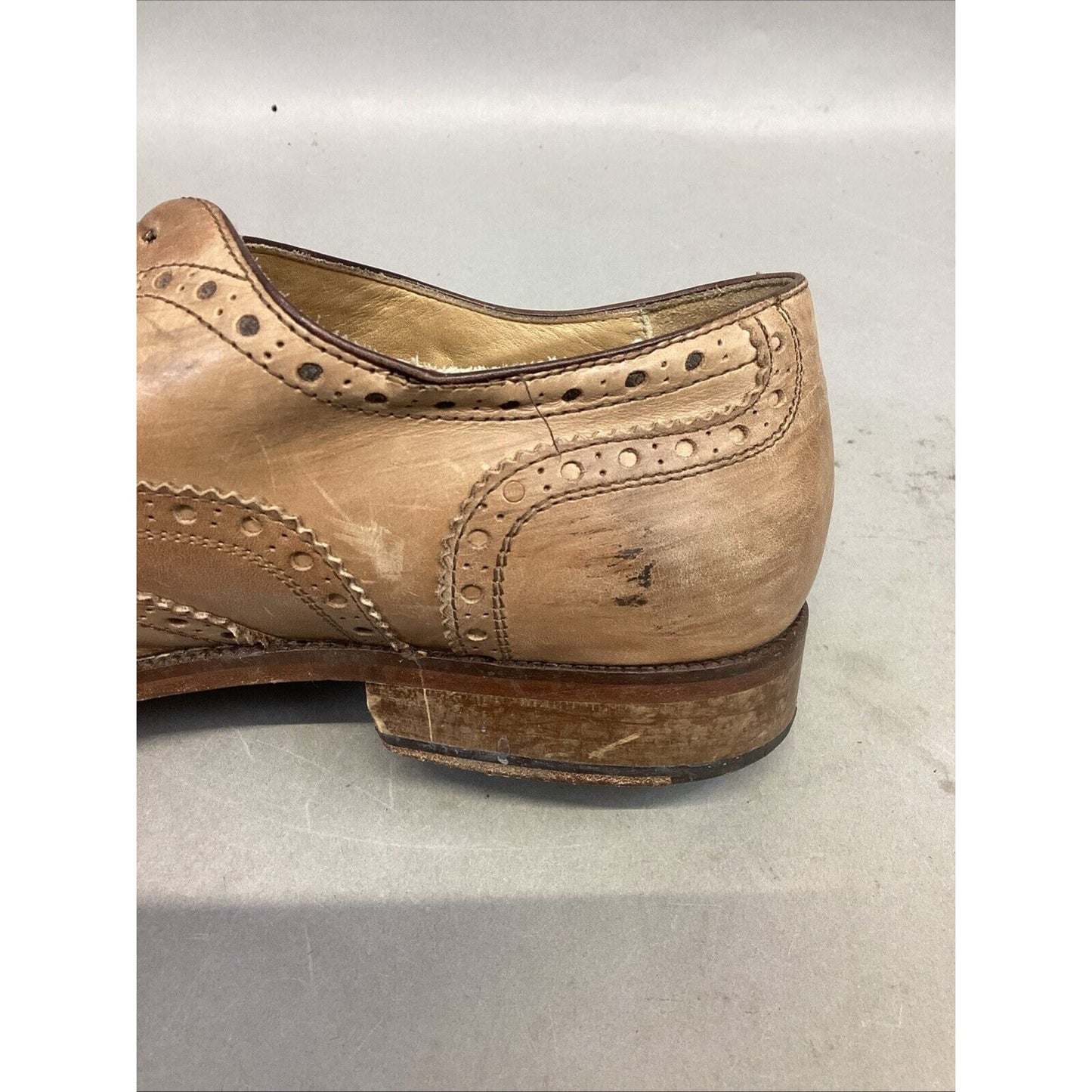 Mercanti Fiorentini Shoes Mens 10 M Oxford Wingtip Lace Up-#5794 - Made In Italy