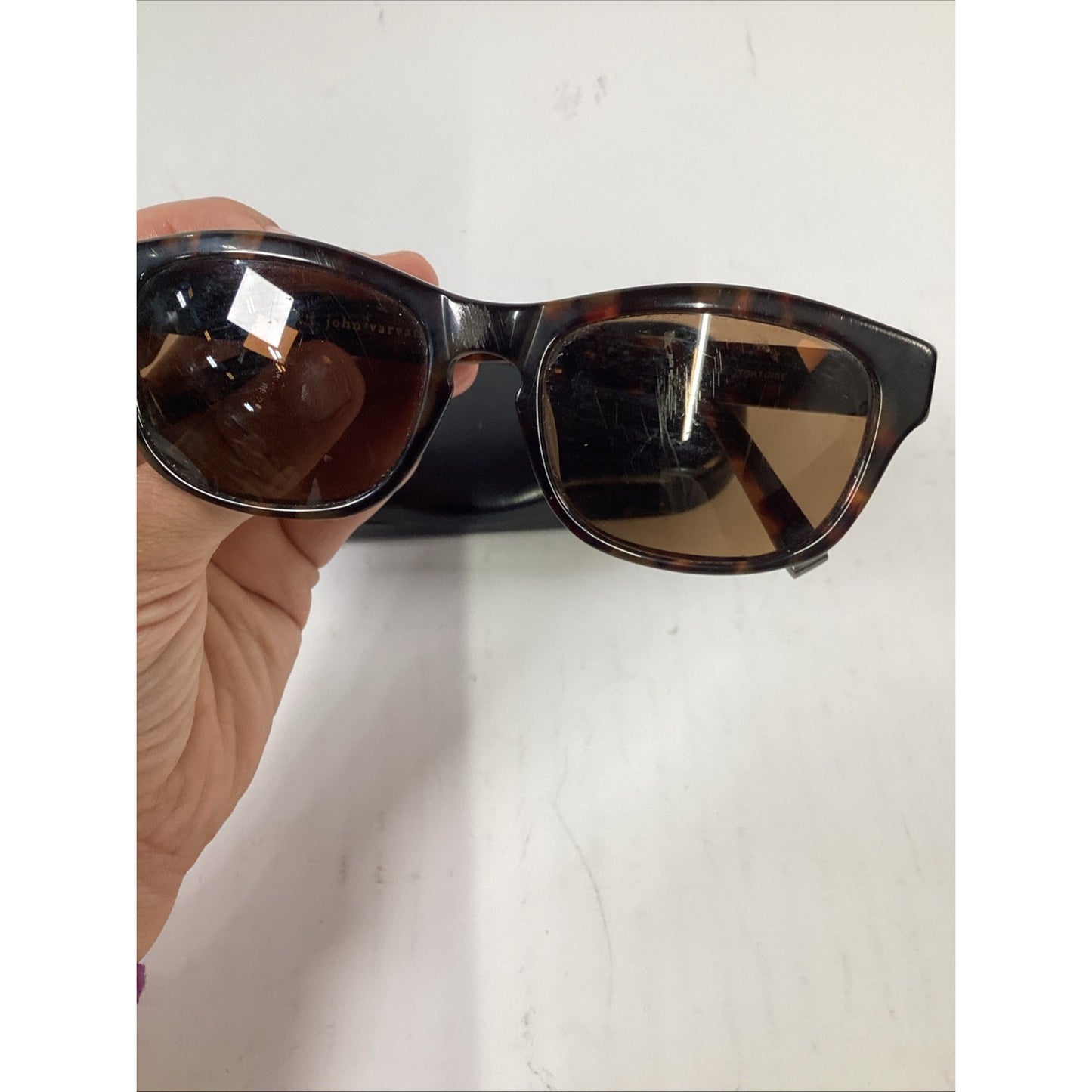 John Varvatos Tortoiseshell Sunglasses - V784UF 54-18-140
