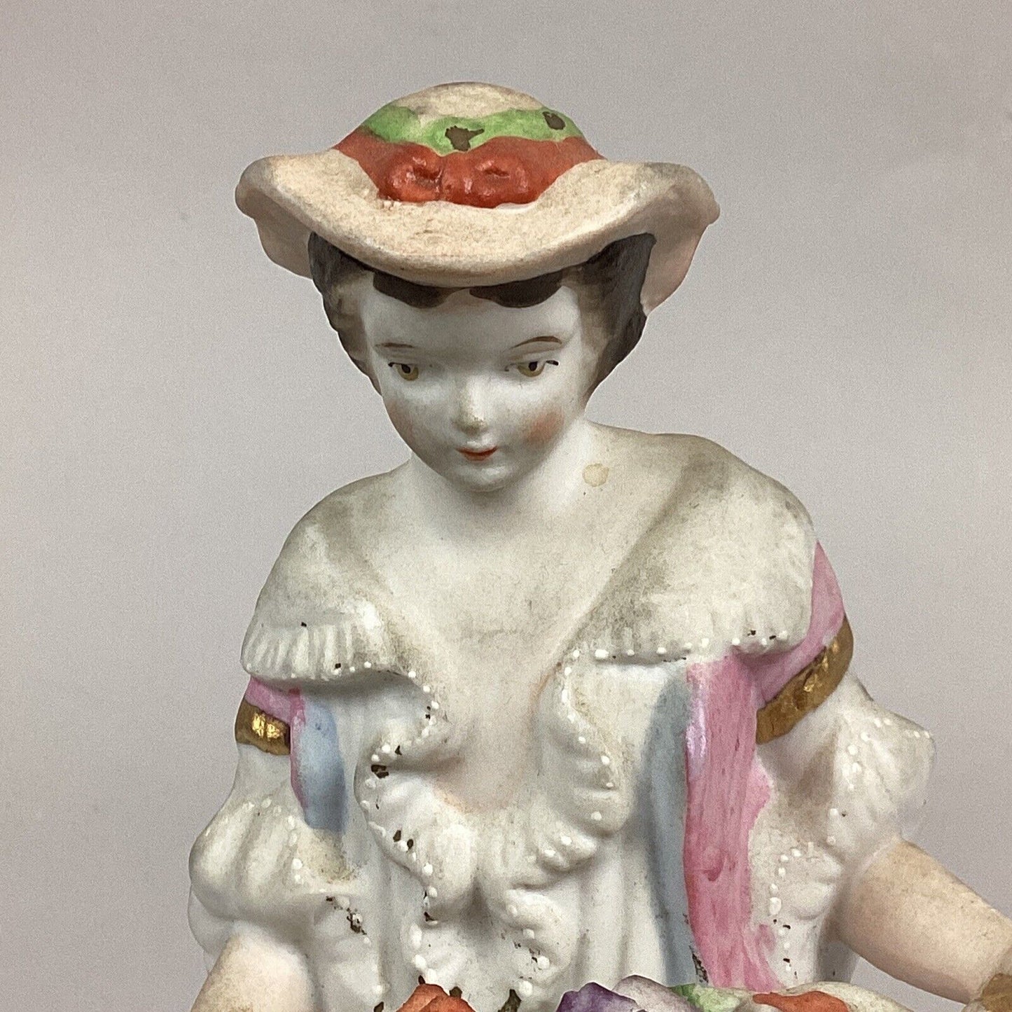 Lenwile China/Ardalt/Japan Hand Painted Figurine - Boy W/ Flowers - #6443