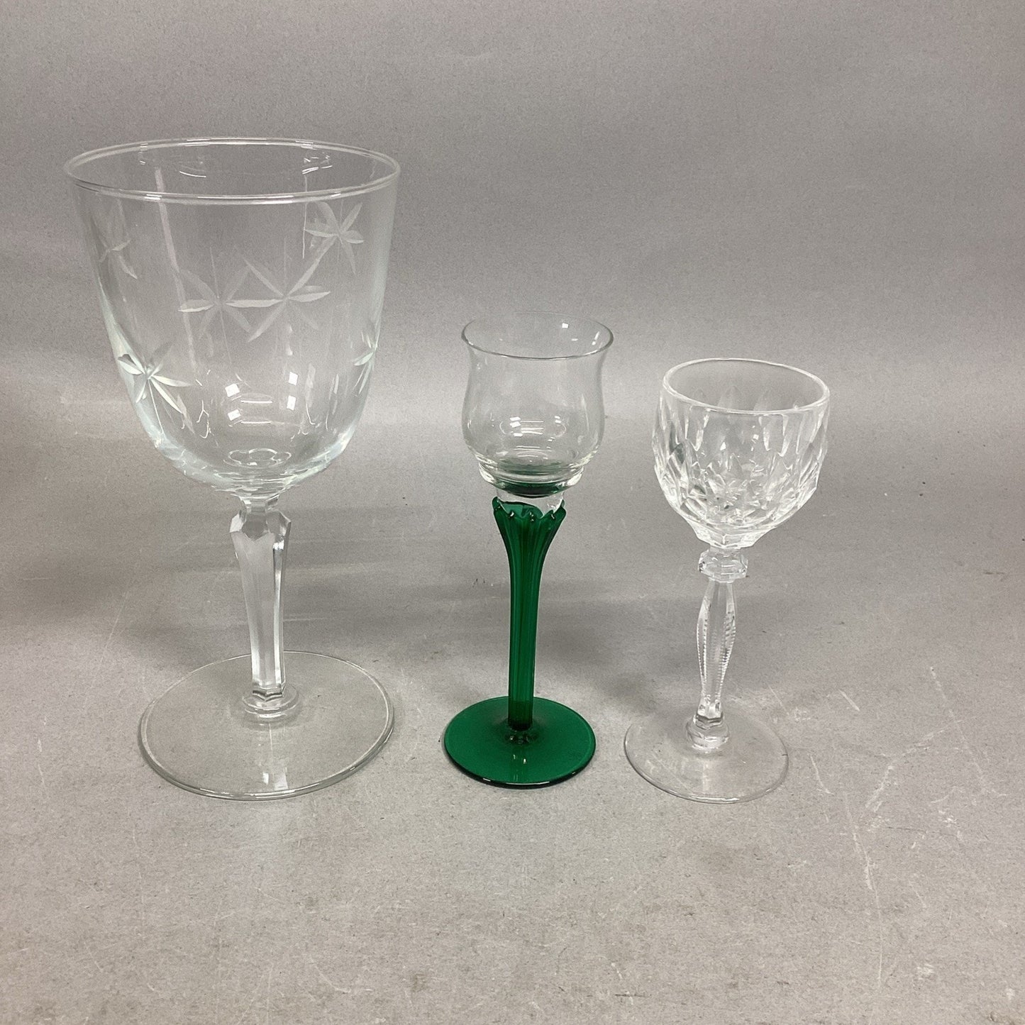 Lot Of 6 Margarita Glasses With 3 Other Glasses