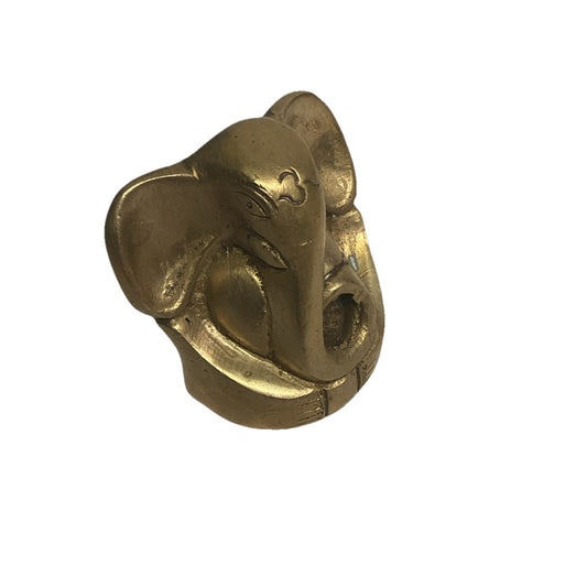Ganesh Brass Statue Of Good Luck Hinduism Elephant Figurine