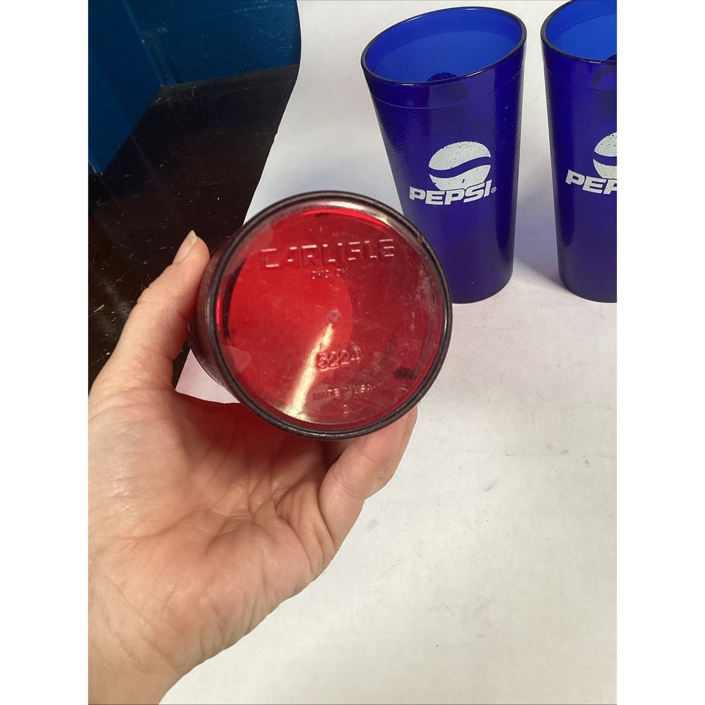 Lot Of 5 Vintage Coca Cola And Pepsi Plastic Tumblers