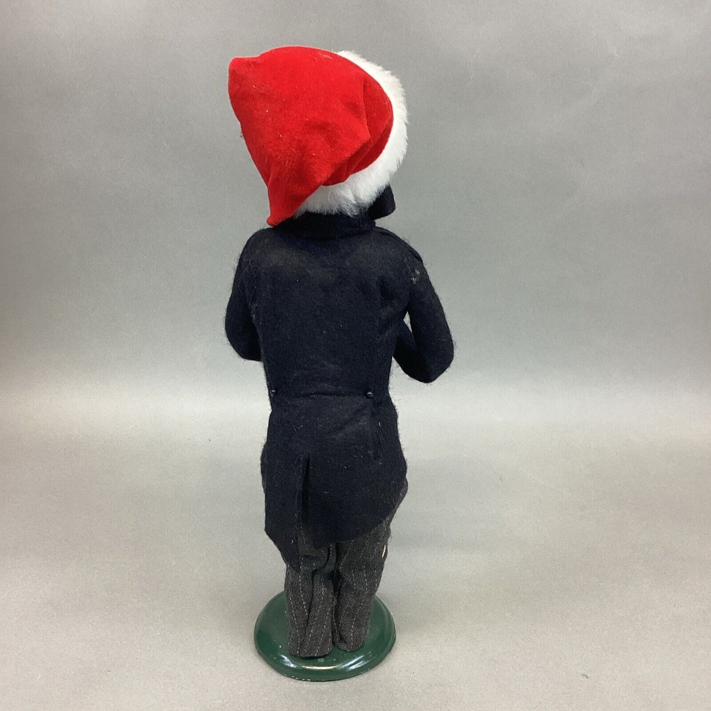 Byers Choice 1999 Caroler Man Butler w/ Santa Hat Holding Ice Bucket & Champagne