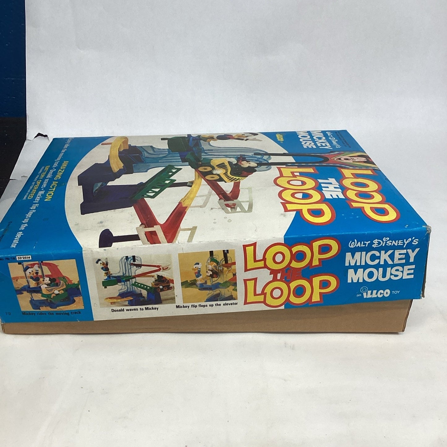 1970’s NOS Illco Disney's Mickey Mouse Loop The Loop Roller Coaster Playset