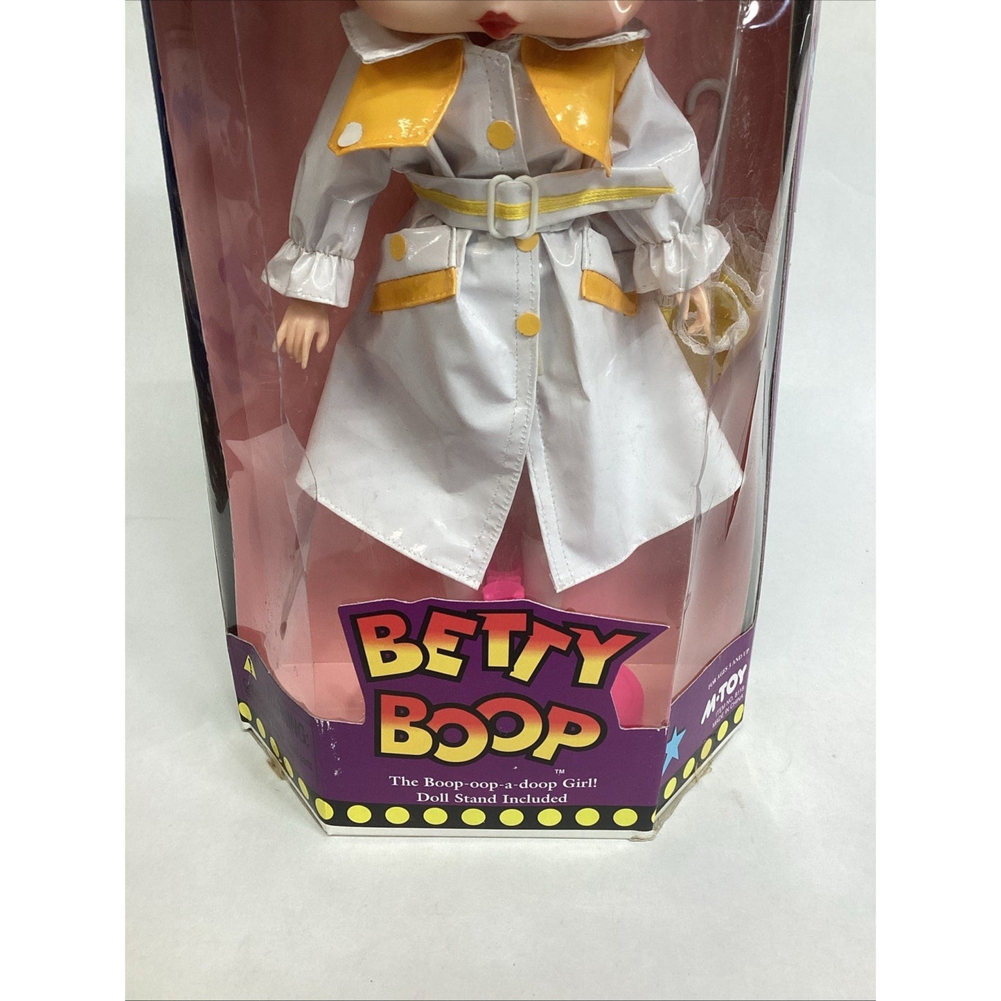 Vintage Betty Boop Limited Fashion Doll 1986 M. Toys- Rain Coat Jacket Umbrella