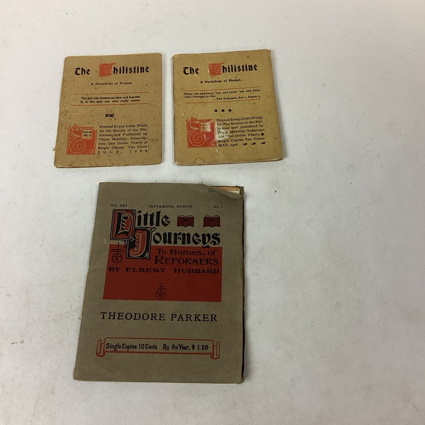 The Philistine Volumes 29 And 12 - And Little Journeys To Homes Of Reformers