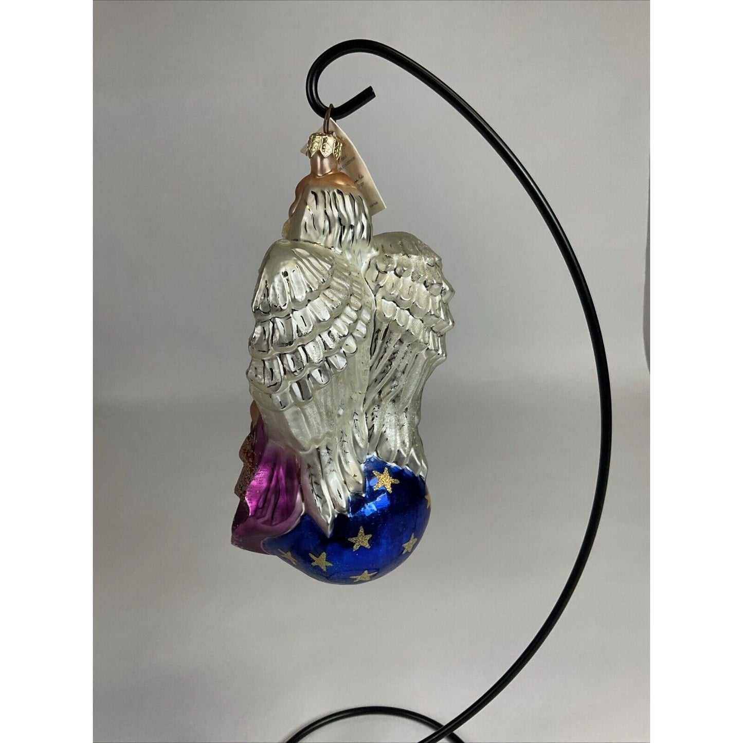 Christopher Radko Father Time Angel Glass Christmas Ornament w/ Tag