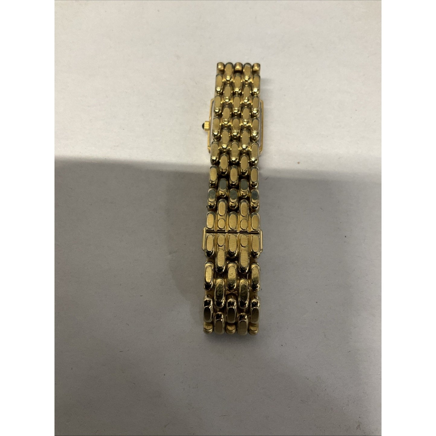 Vintage Seiko 244096 Petite Yellow Gold Tone Classic 13mm Small Tank watch