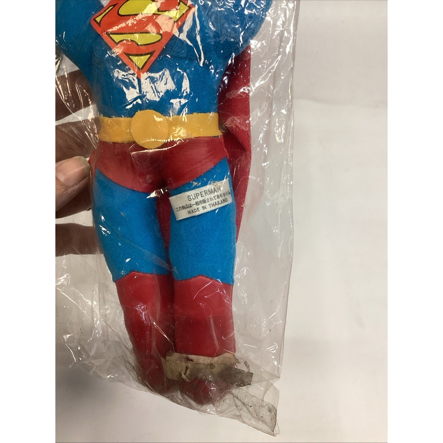 Rare Vintage 1991 DC Comics Plush Superman Figure W/ Soft Vinyl Head - NOS