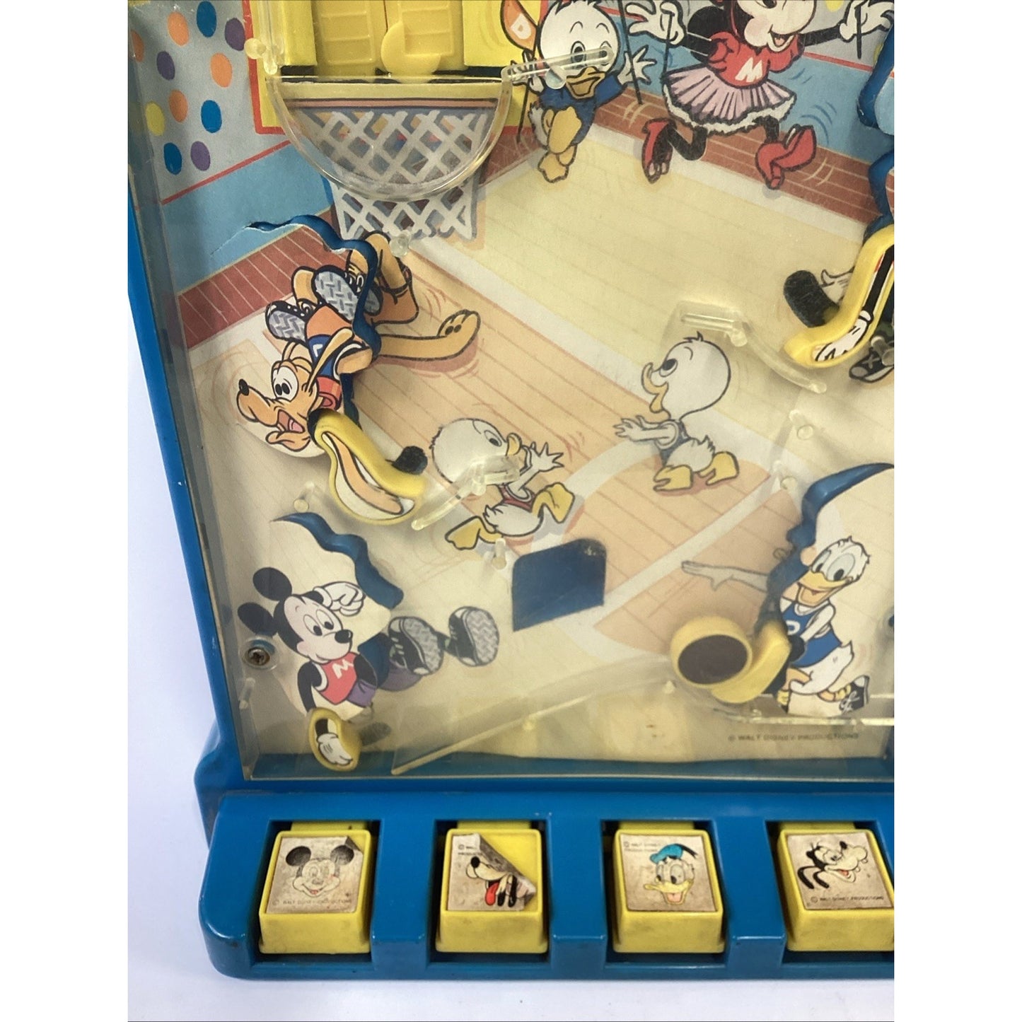 1978 Vintage Durham Disney Working Basketball Handheld Pinball Game