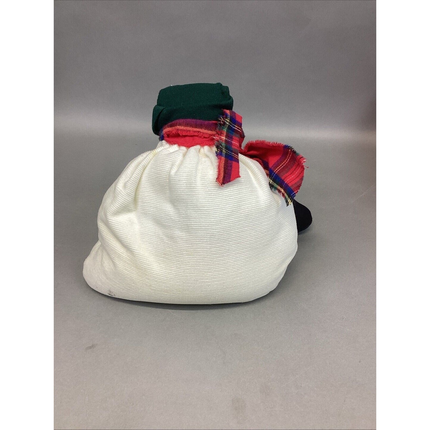 Vintage 1994 Handcrafted Plush Beanbag Filled Snowman Shelf Sitter - 16”