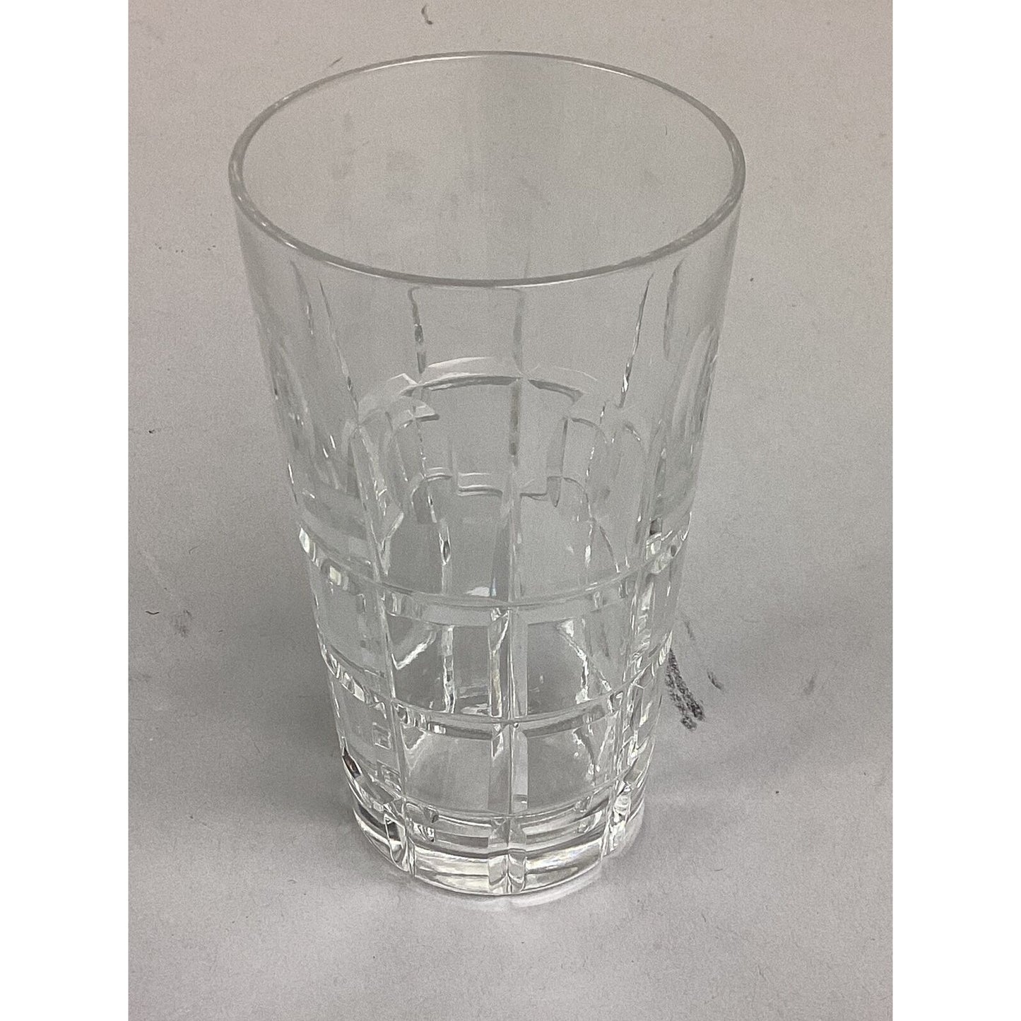 Set Of 9 Plaid Style Cordial Glasses - 3 7/8”