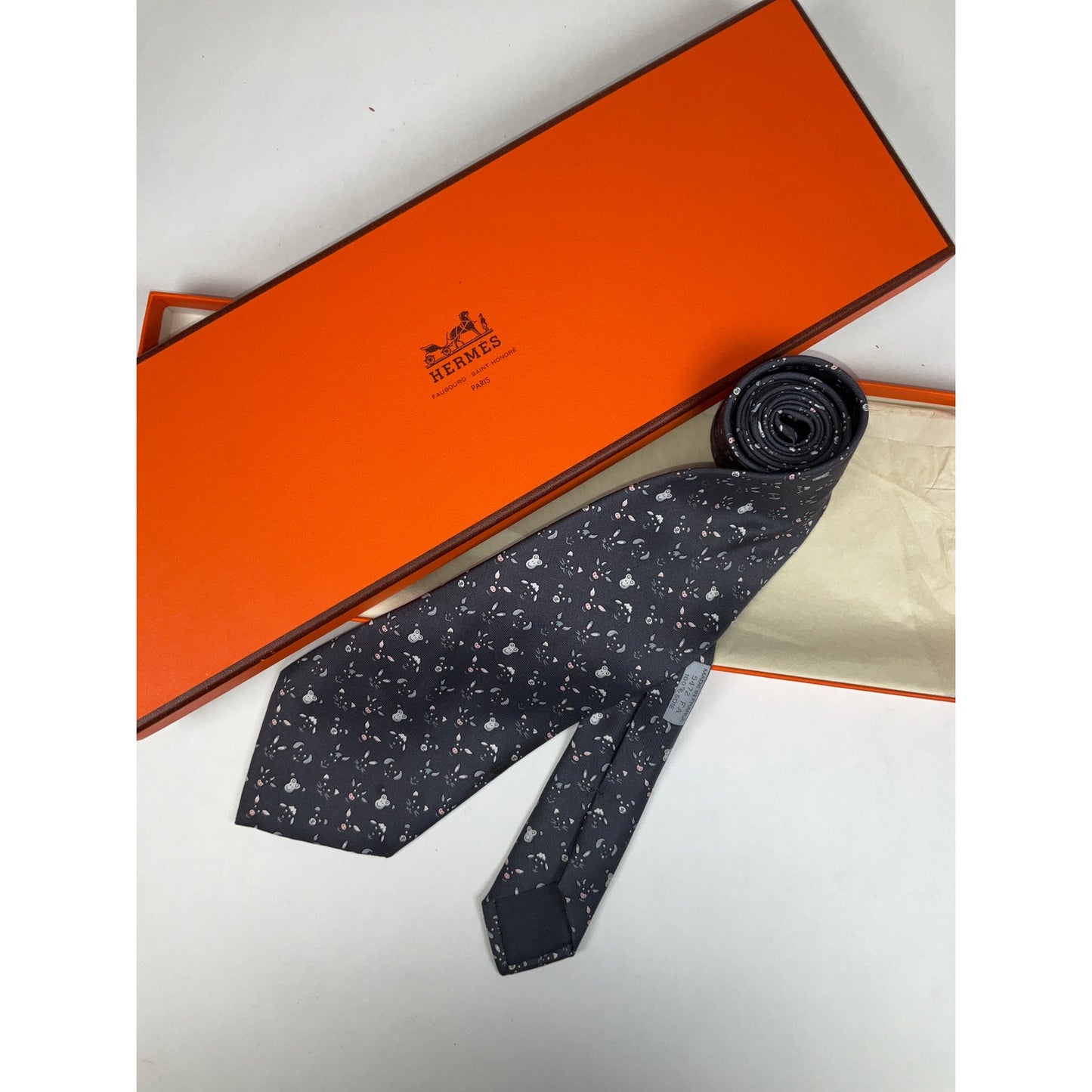 Men’s Hermès Whimsical Animal Tie REF: 5472 FA | No Box
