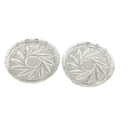 Vintage Echt Bleikristall - West Germany - Crystal Coasters