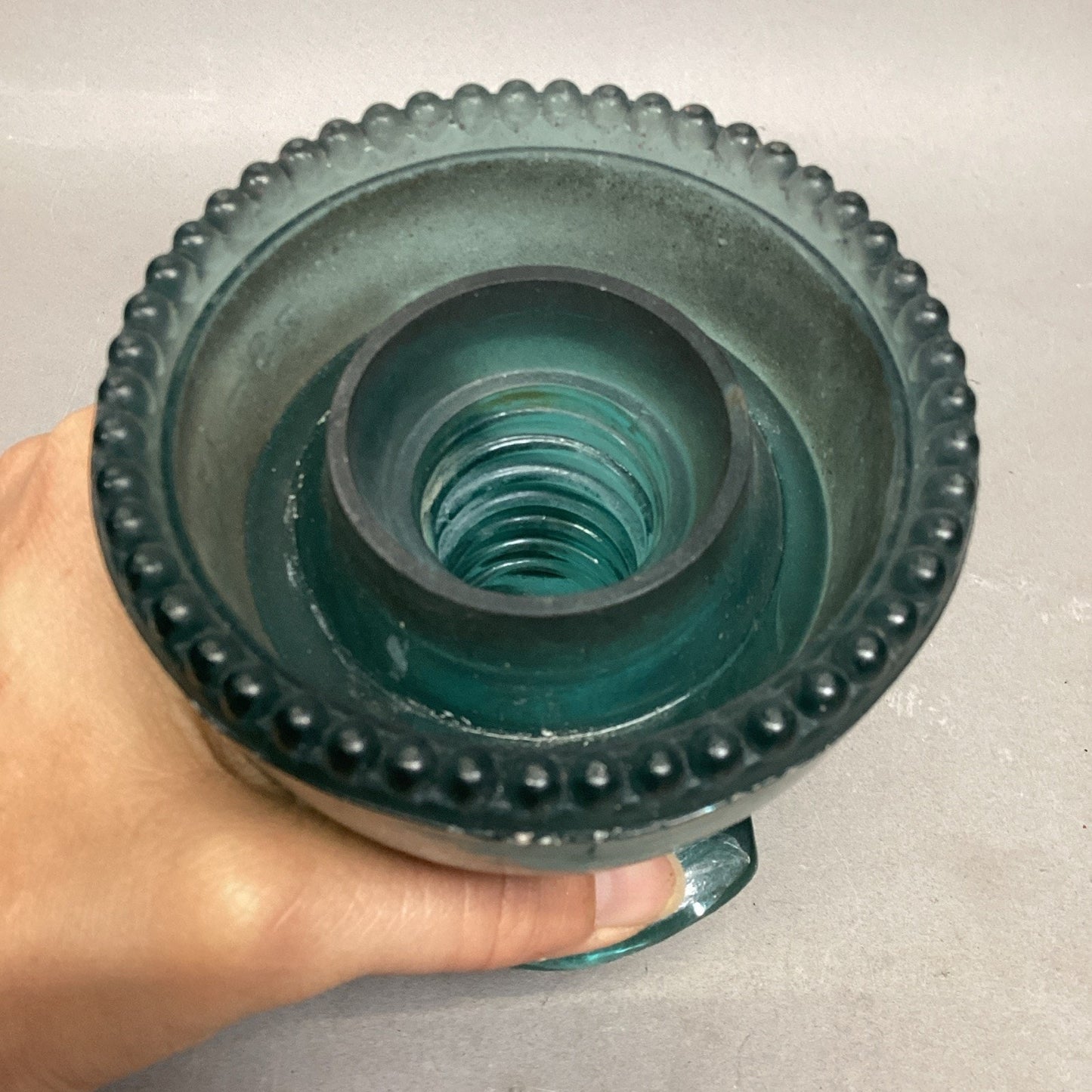 Heminggray #62 Glass Insulator Candle Holder - Made In The USA