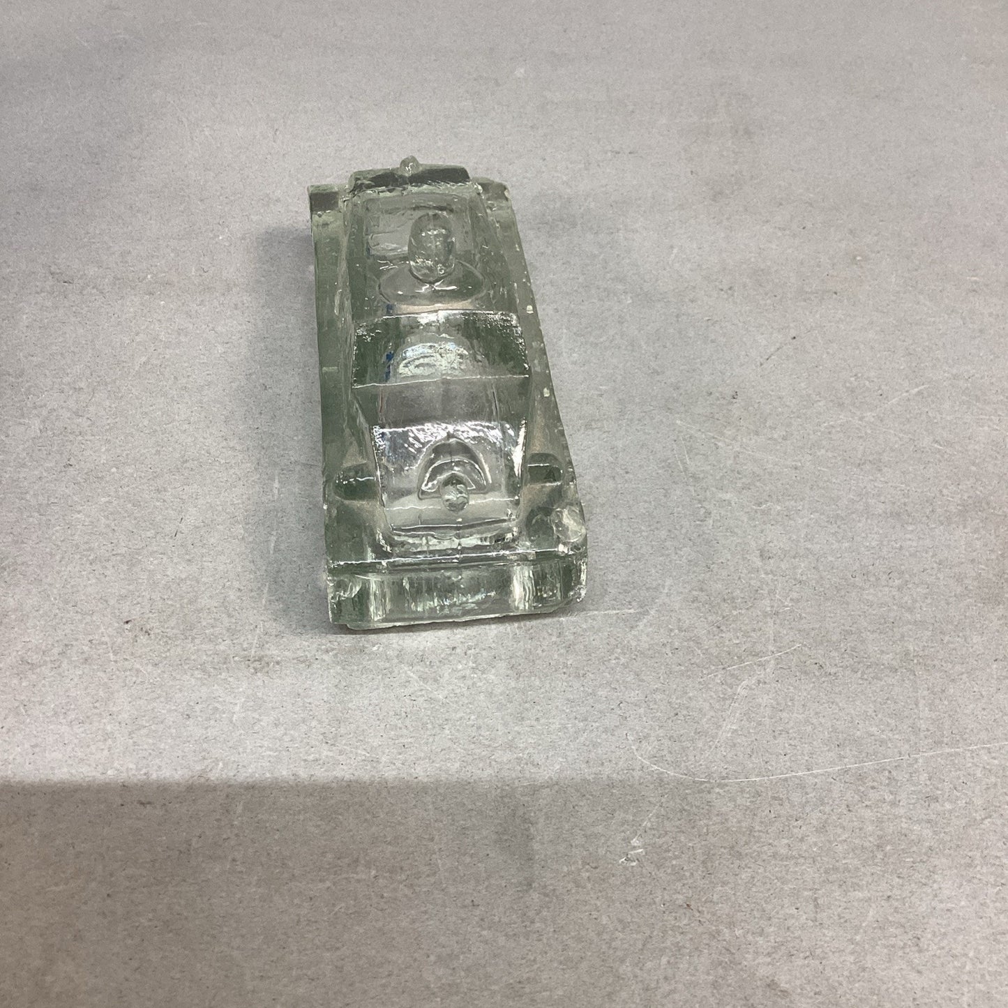 Vintage USA 1942 WWII Era Tank Victory Glass Candy Container