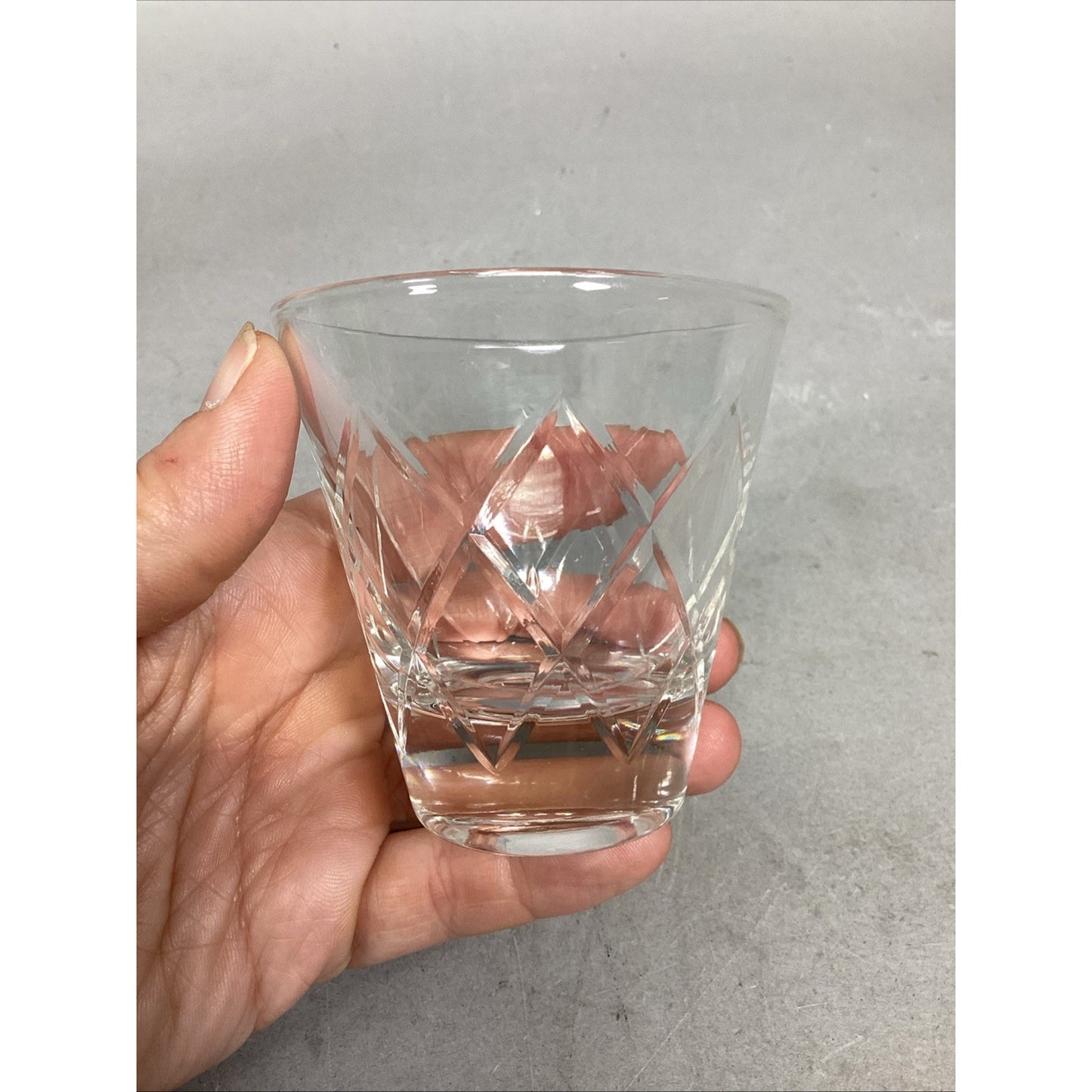 Webb Corbett Scotch / Old Fashioned Glasses Set Of 6 & 1 Glass Tumbler