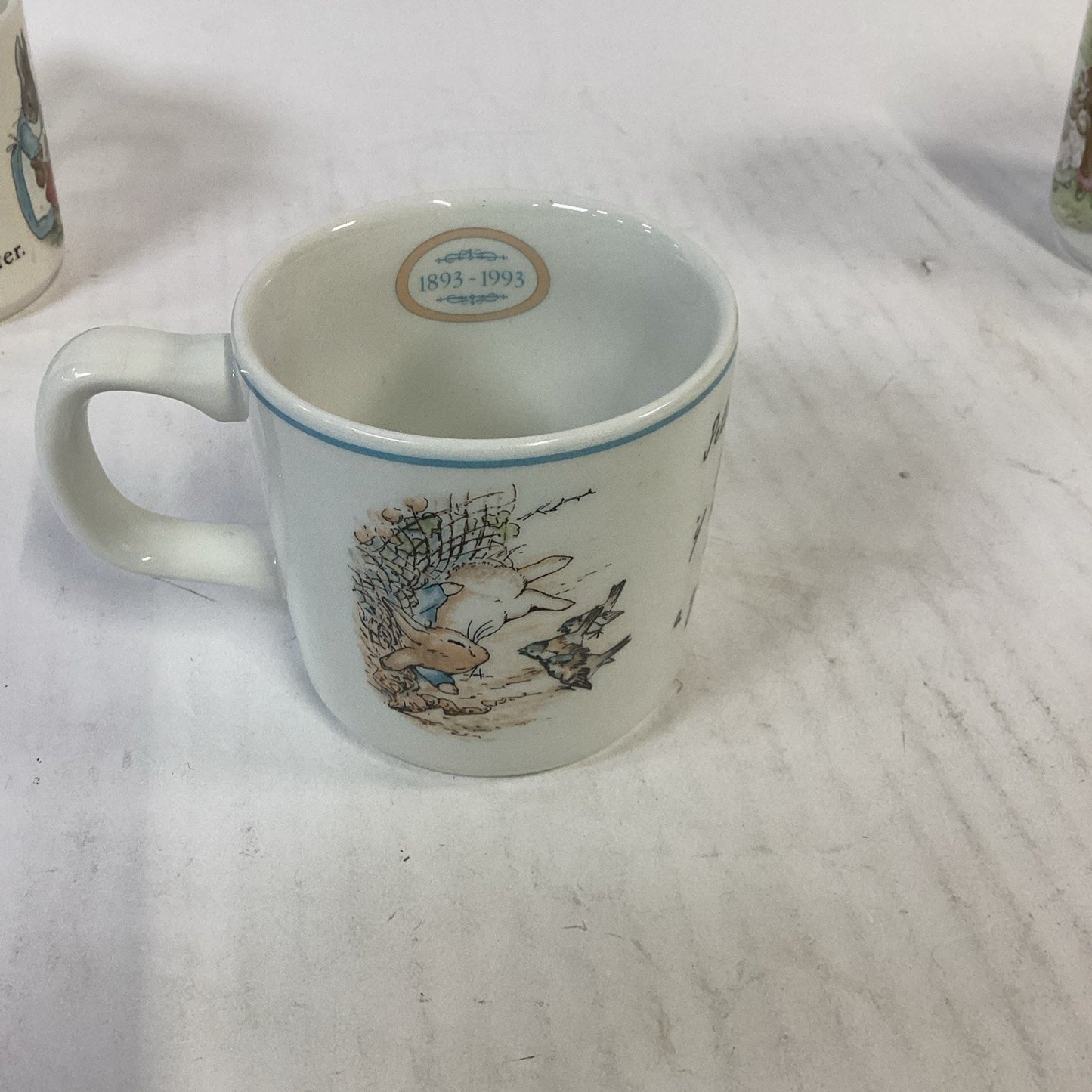 Lot of 2 Wedgwood Peter Rabbit Vintage Mugs