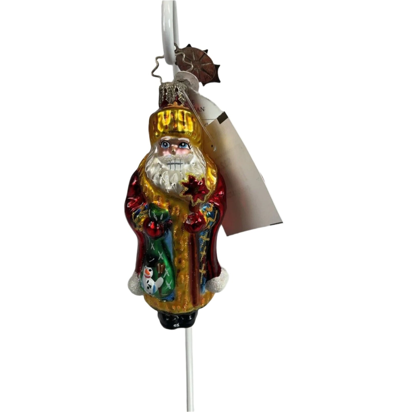 Christopher Radko Glass St Petersburg Santa Gem Christmas Ornament