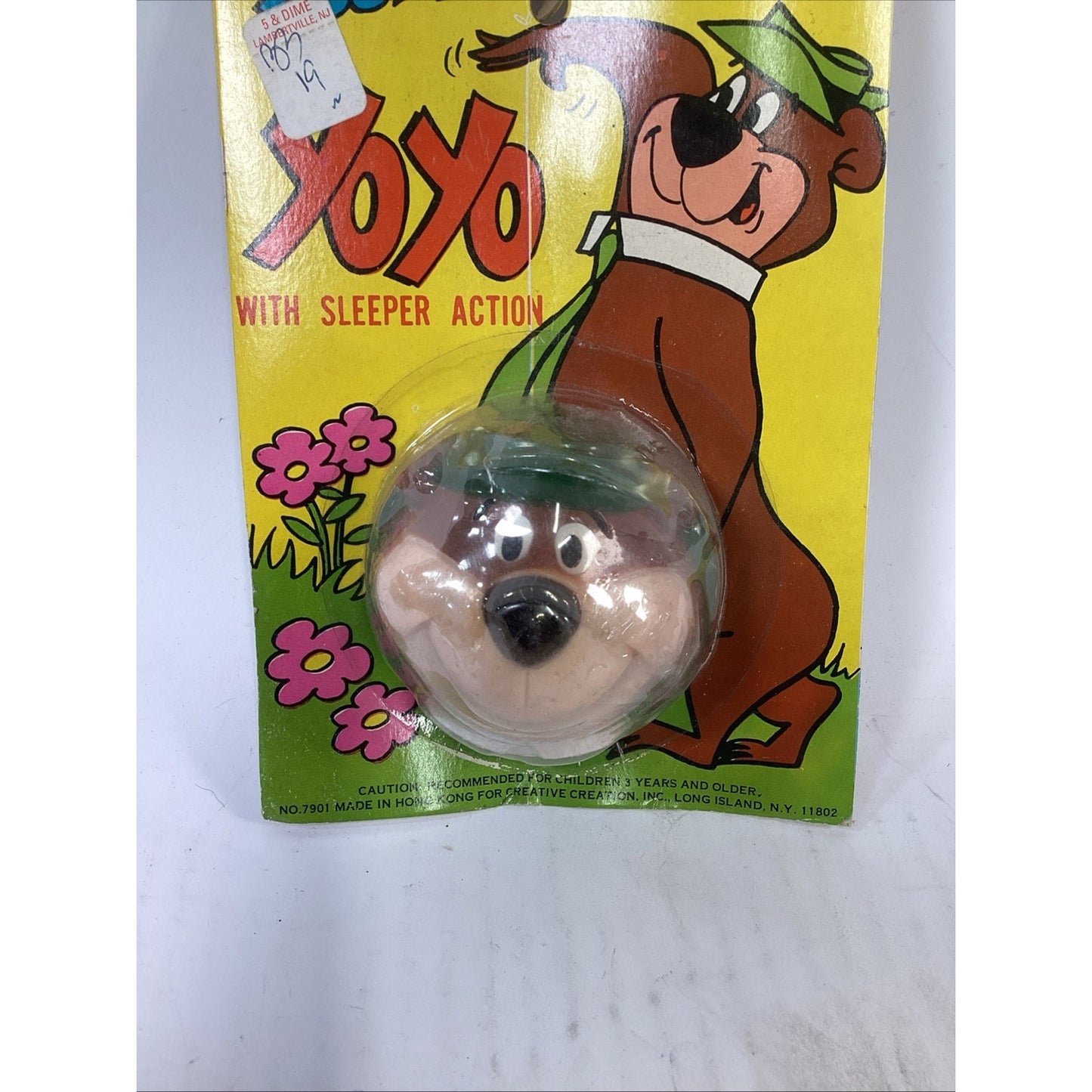 Vintage 1975 YOGI BEAR YOYO W/ Sleeper Action Hanna Barbera ~ Sealed NOS