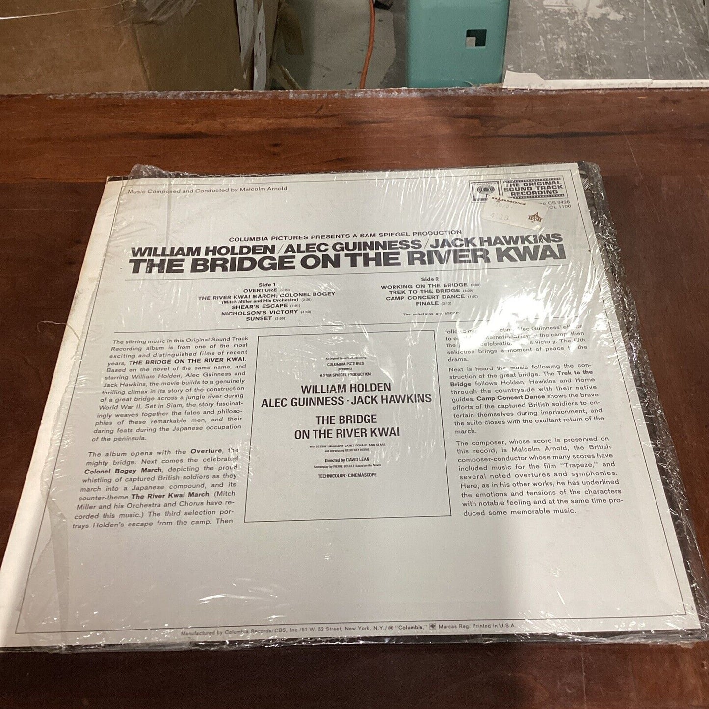 Soundtrack LP "The Bridge On The River Kwai" Columbia (CS 9426)