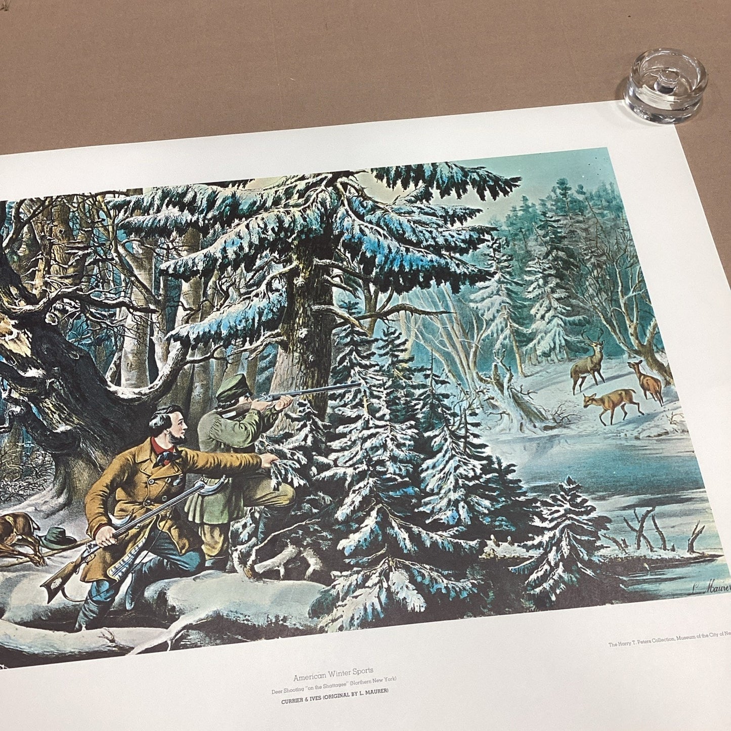 1999 Currier And Ives - American Winter Sports Poster - 28.5x22.5”