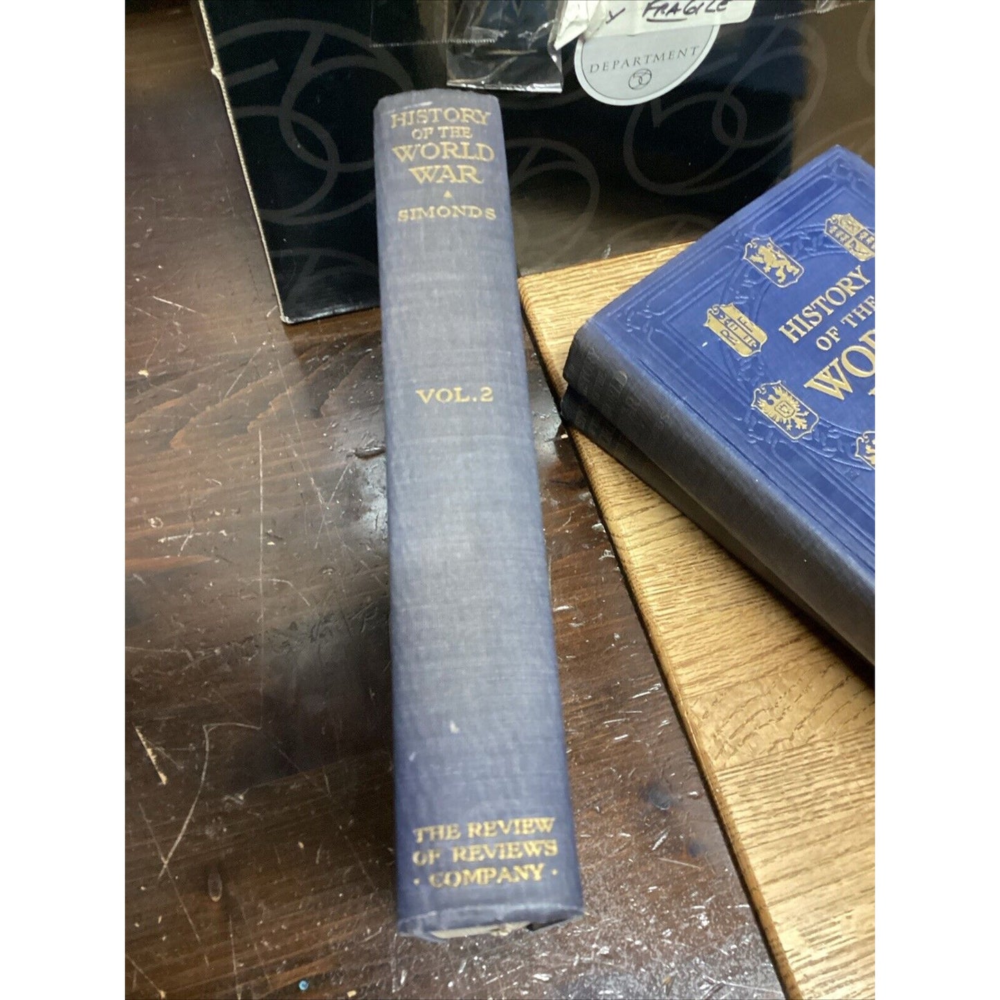 Antique 1917-1920 History Of The World War by Frank H. Simonds Volumes 1-5