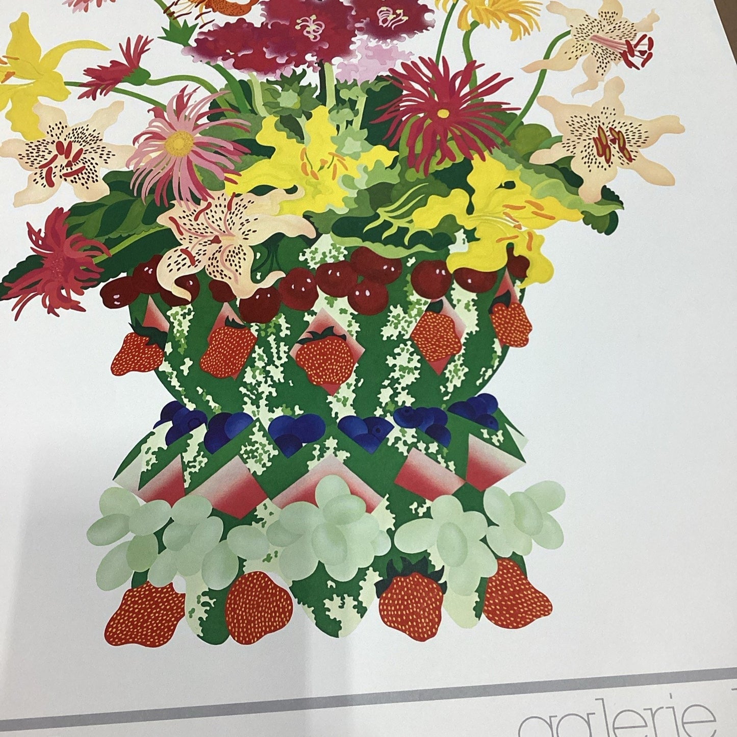 Galerie El Baz Lander - Floral Basket Poster - 39.5x27.25”