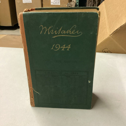 Whitaker 1944 Almanack By Joseph Whitaker Complete Edition Great Britain 1024pgs