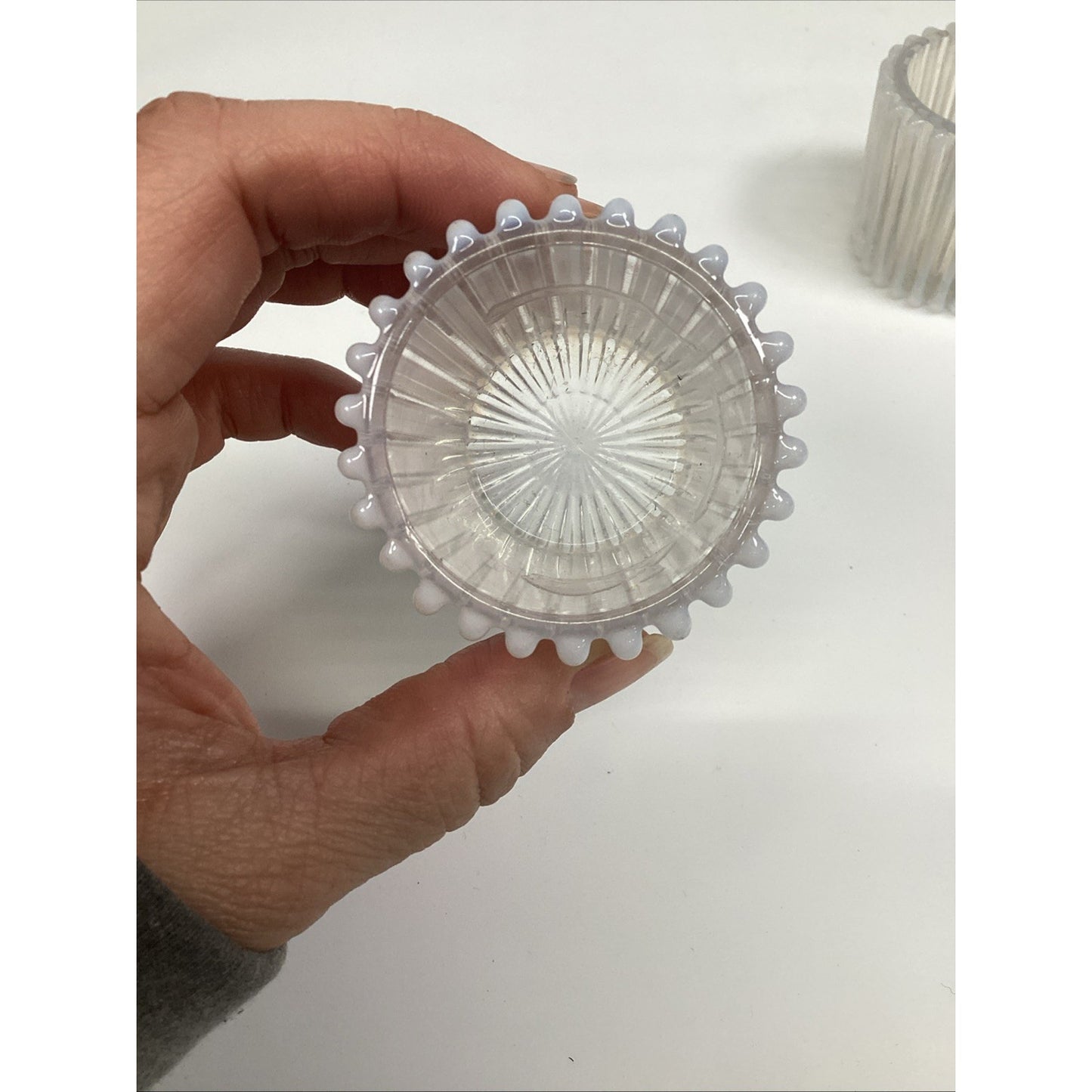 1889 EAPG Opalescent Toothpick Holders -BEATTY RIB Pattern by Beatty & Sons (4)