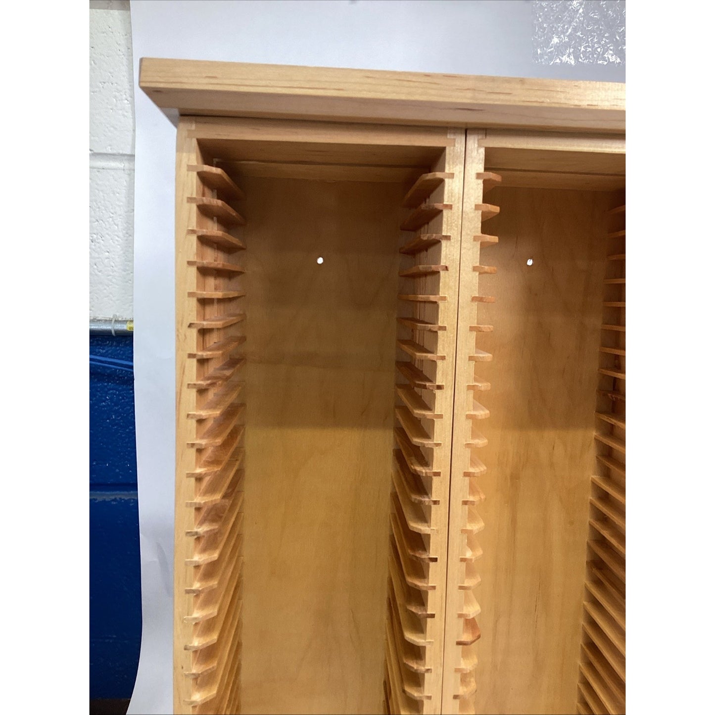 Vintage Large Wooden CD Holder - Holds 70 CD’s