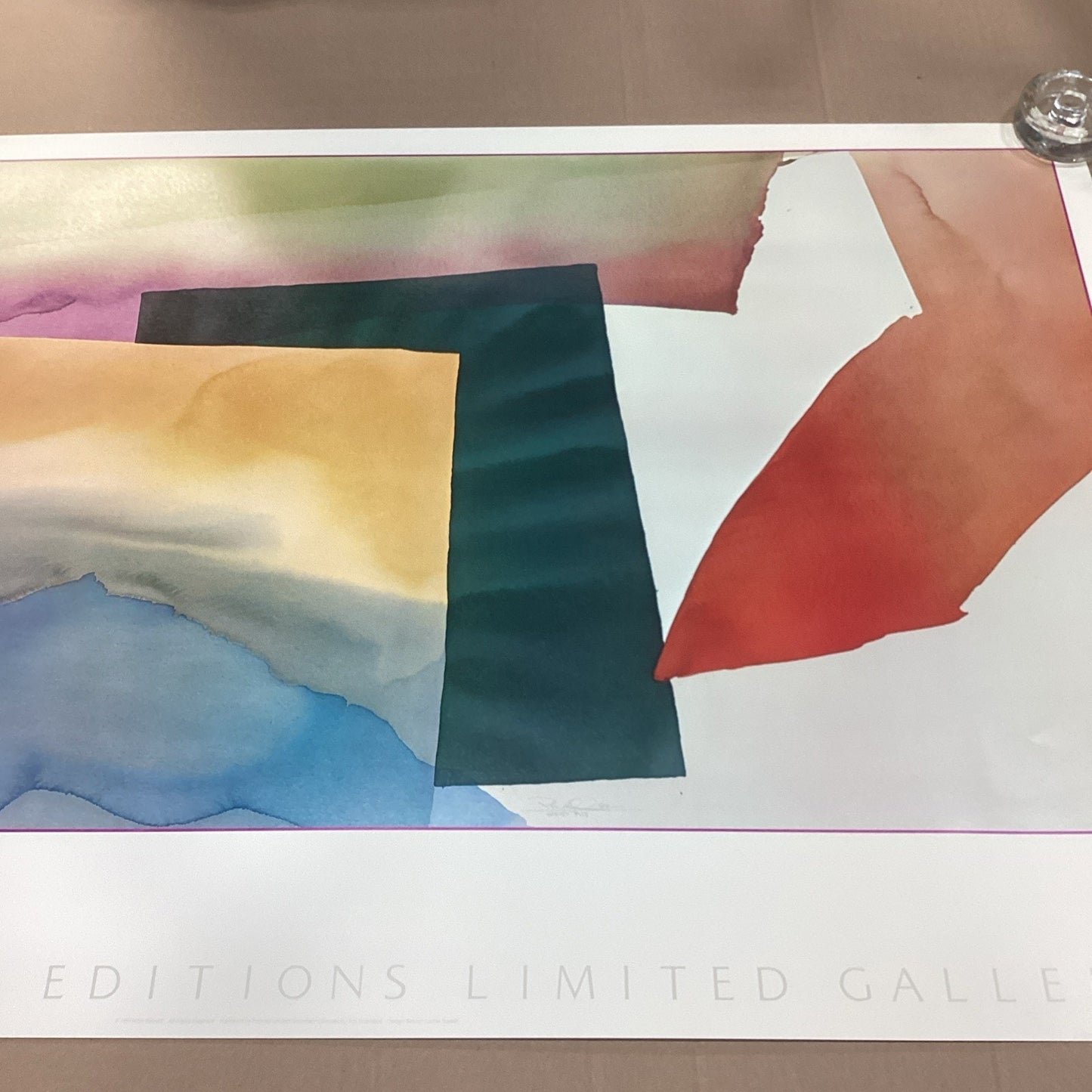 Peter Kitchell Editions Limited Galleries Abstract Art Poster - 1982 - 38.5x24”