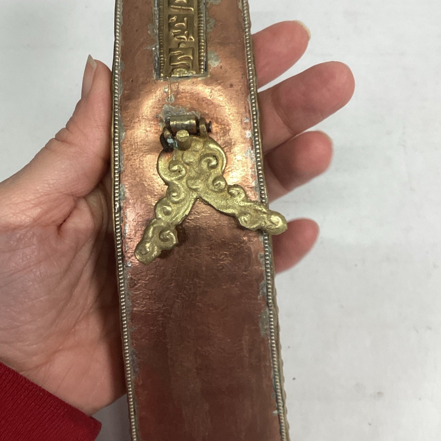 Antique Tibetan Copper Gilt Incense Burner - Buddha