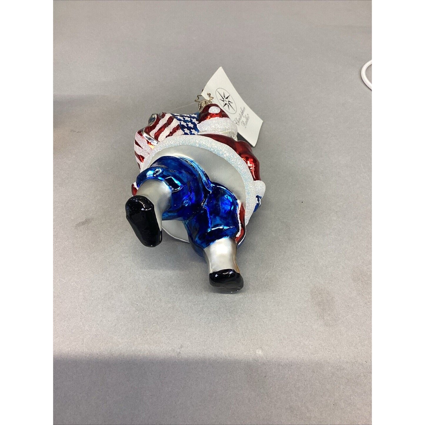 Radko Santa Patriot Parade Christmas Ornament - Damaged on 1 Foot