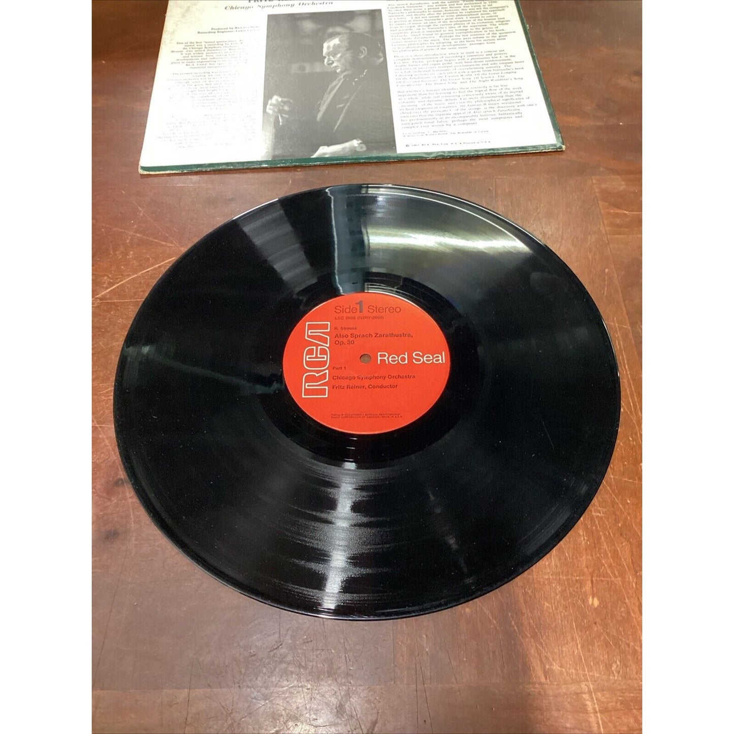 1962 Fritz Reiner Chicago Symphony Strauss Also Sprach Zarathustra LP Vinyl