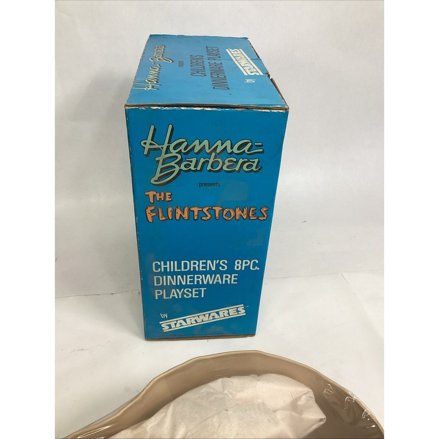 Vintage The Flintstones 8 PC Children’s Dinnerware Playset Set Starwares 1989