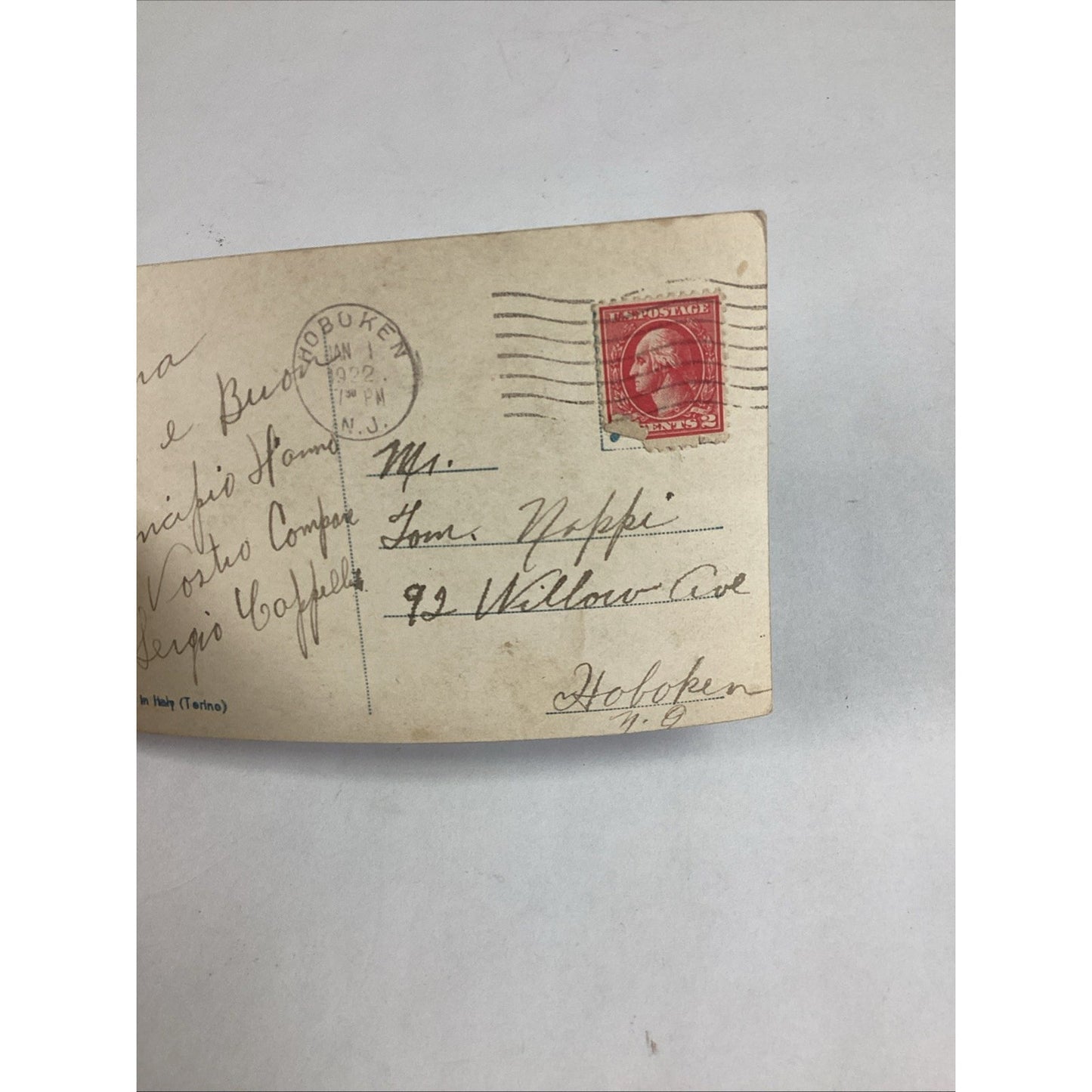 Set Of 5 Antique Italian Postcards