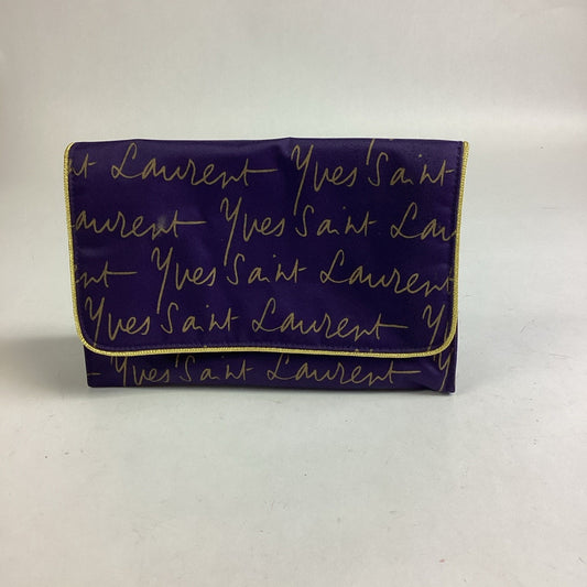 Yves Saint Laurent Purple Gold Perfume/Make Up Bag Pouch