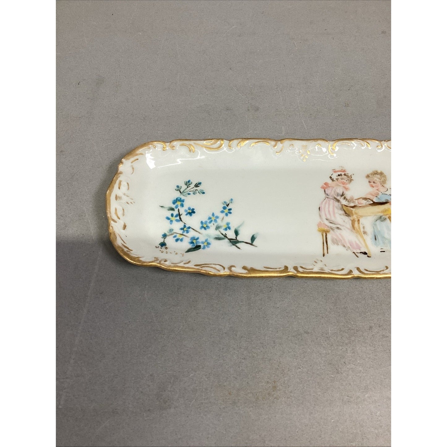 T&V Limoges Serving Dish & H&C L Dish - Made in France