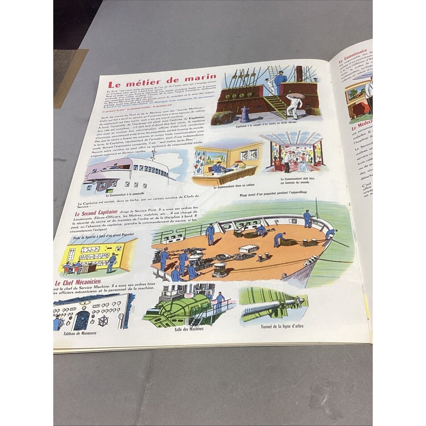 Set Of 2 1960 SS FRANCE La Compagnie Generale Transatlantique Children’s Books