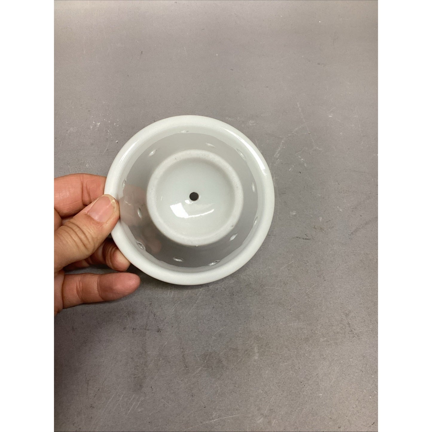 Vintage Porcelain Tea Colander For Loose Leaf Tea