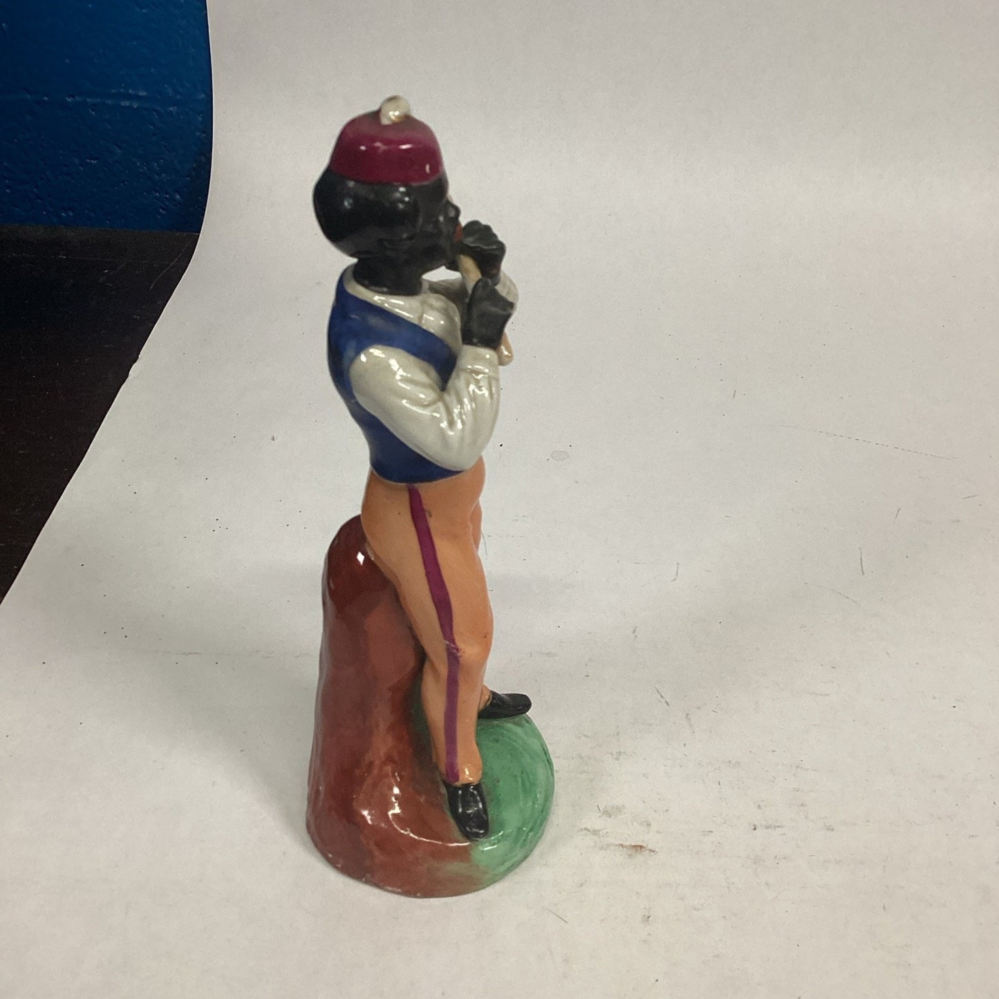 Antique Staffordshire Figurine Of A Man Playing A Flute