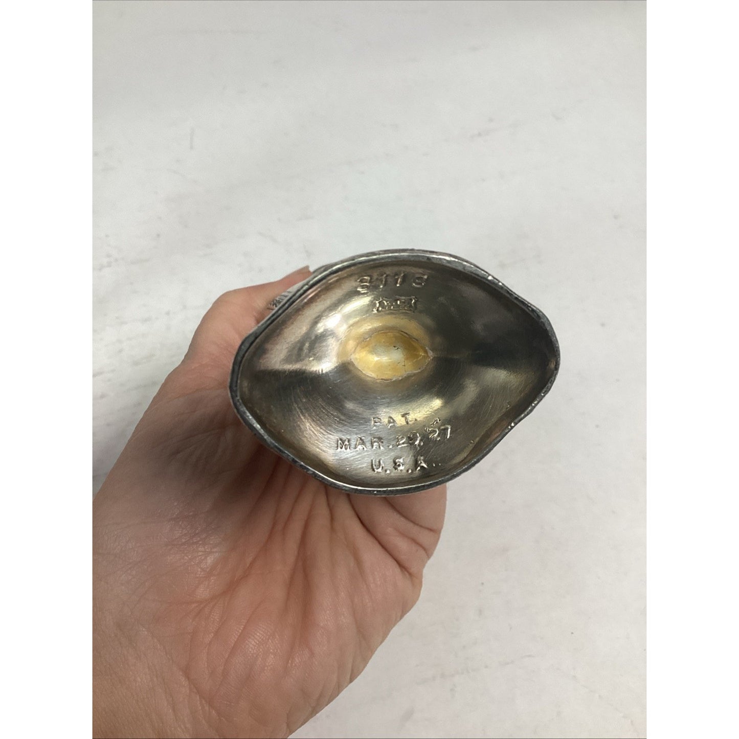 Antique Silver Plated WB Salt & Pepper Shakers - #3113 - Patent March 29, 1927